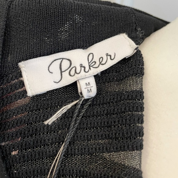 Parker Shadow Stripes ribbed knit body con dress - Picture 6 of 13